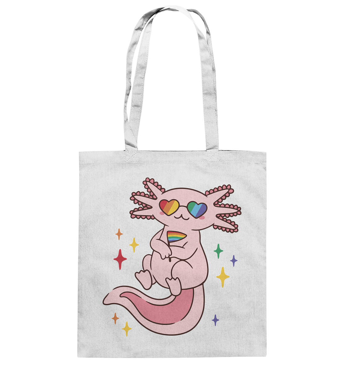 Big Pride Axolotl - Baumwolltasche