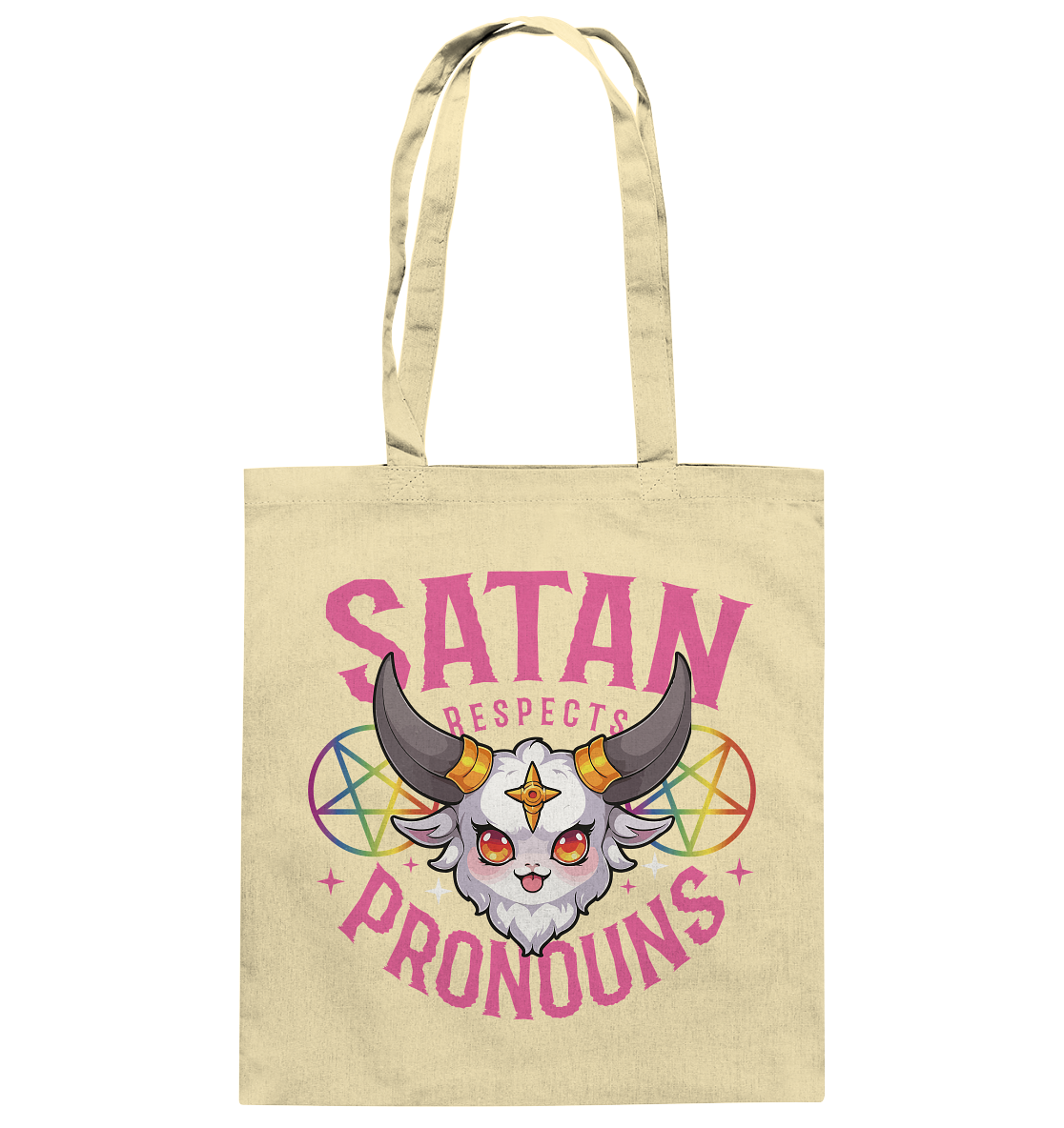 Satan Respects Pronouns - Baumwolltasche