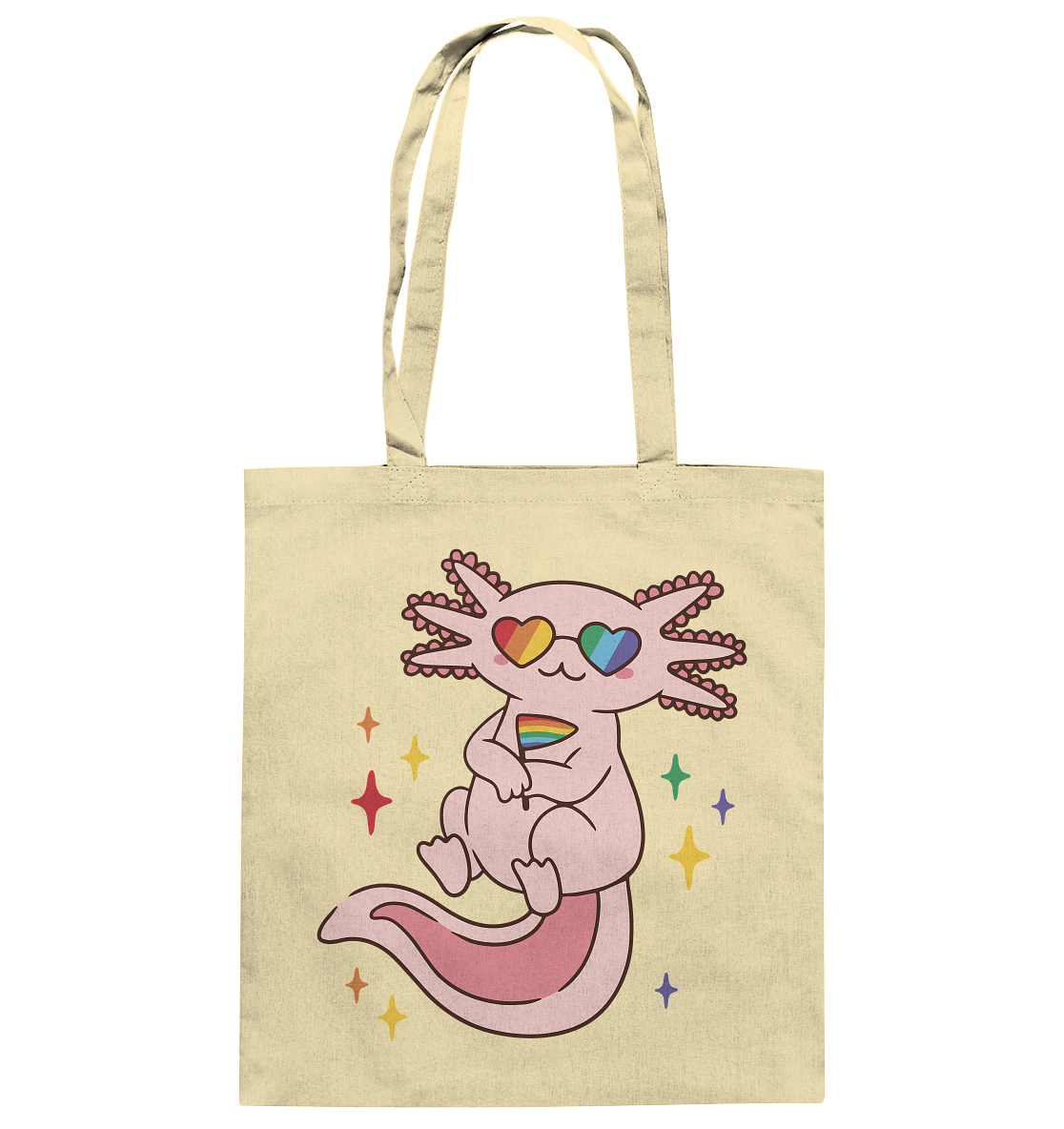 Big Pride Axolotl - Baumwolltasche