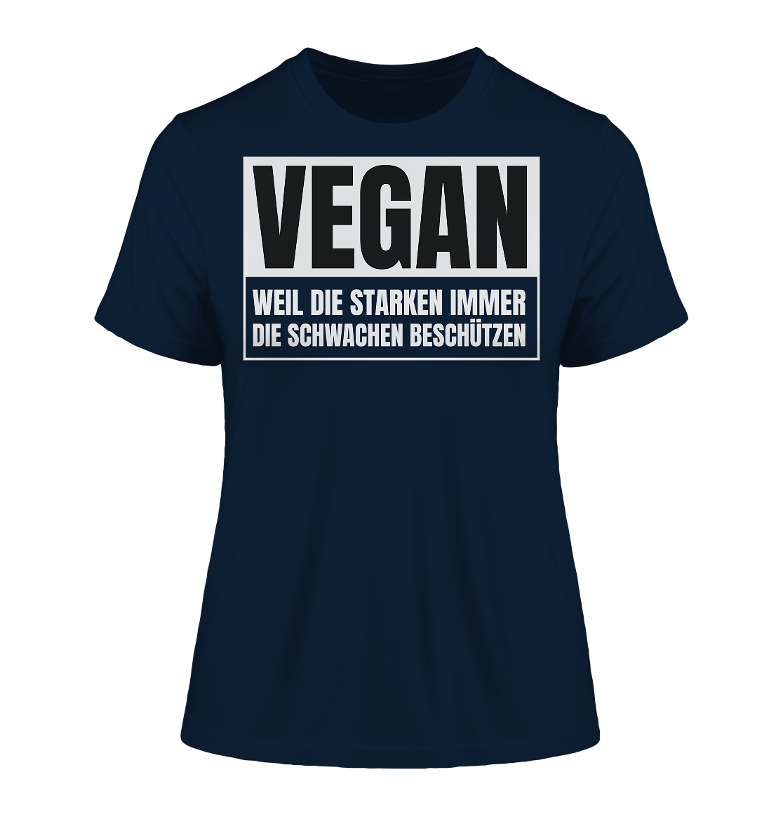 Vegan Weil die Starken die Schwachen beschützen - "Frauen" Stanley/Stella Fitted T-Shirt