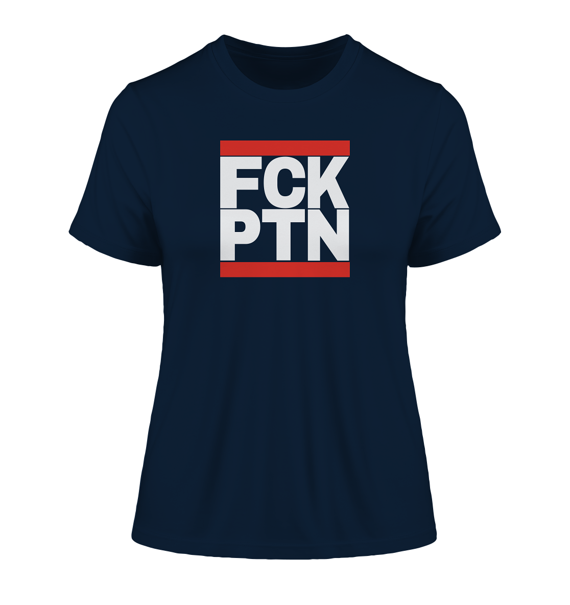 FCK PTN (weiße Schrift) - Fitted Ladies Organic Shirt