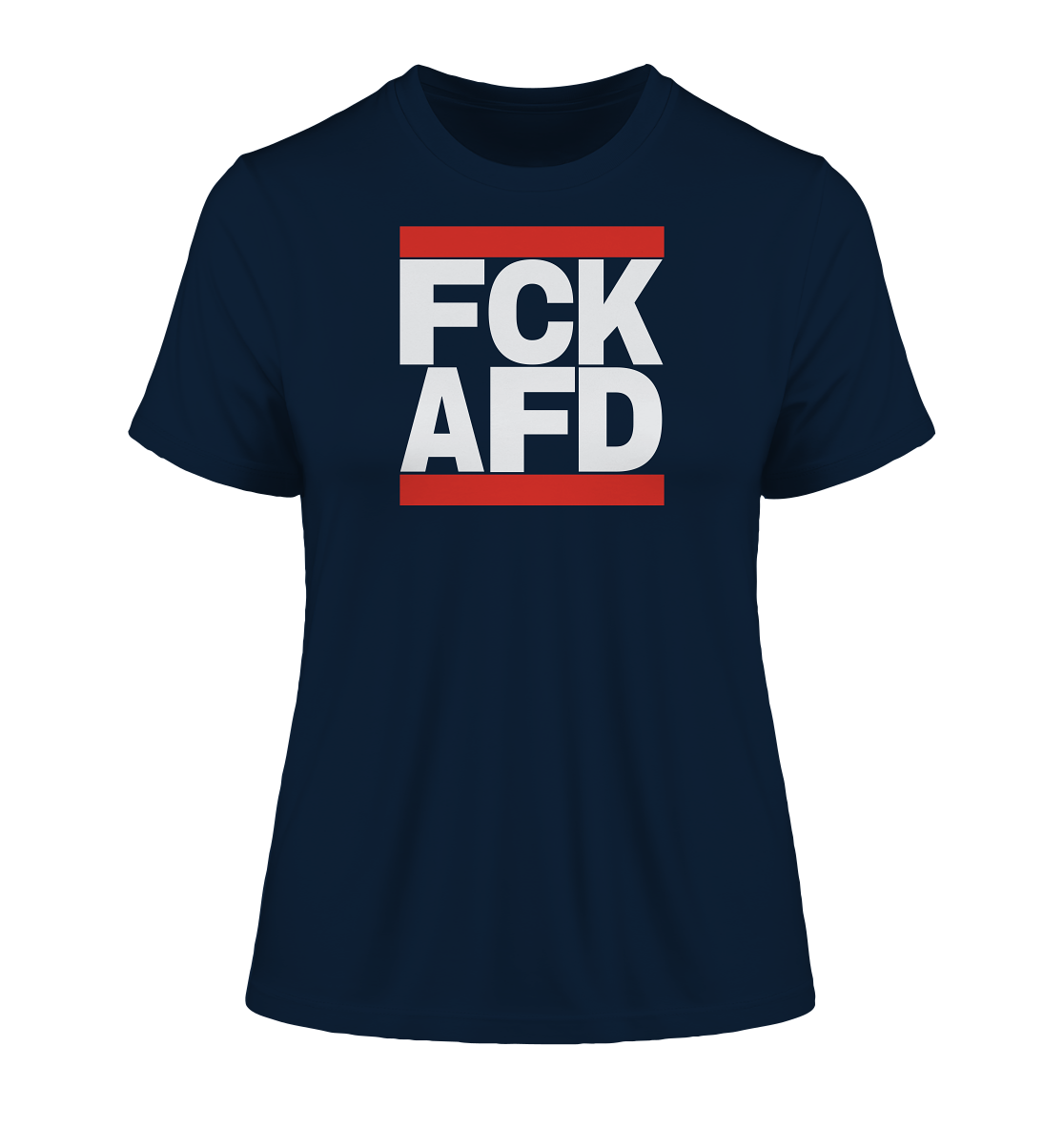 FCK AFD (weiße Schrift) - "Frauen" Stanley/Stella Fitted T-Shirt