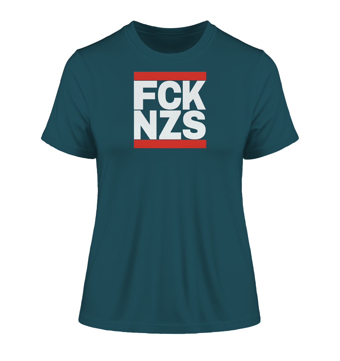 FCK NZS (weiße Schrift) - "Frauen" Stanley/Stella Fitted T-Shirt