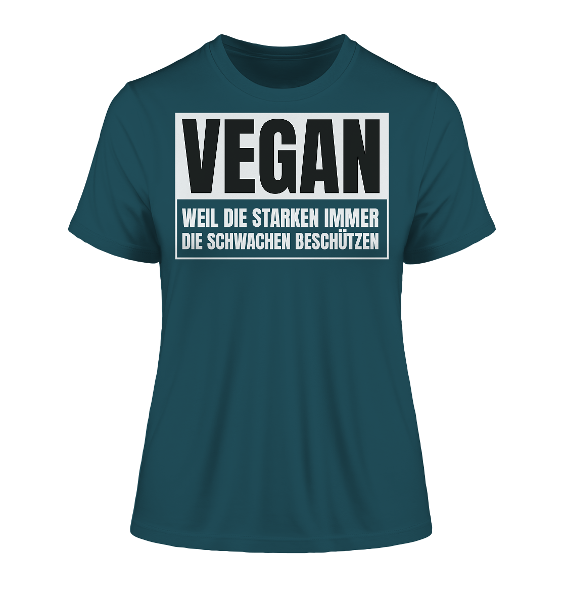 Vegan Weil die Starken die Schwachen beschützen - "Frauen" Stanley/Stella Fitted T-Shirt