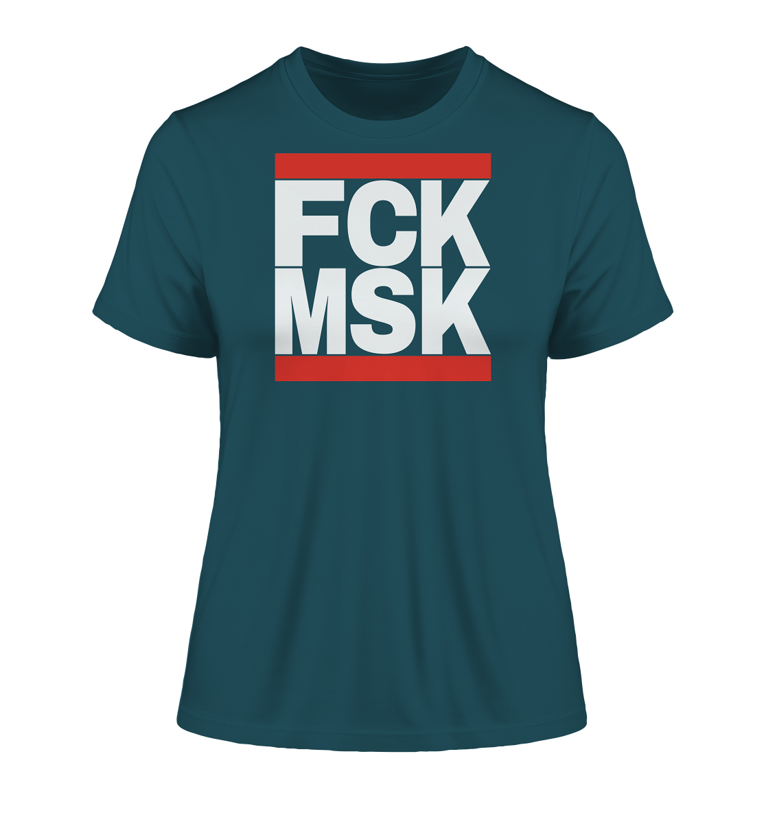 FCK MSK (weiße Schrift) - "Frauen" Stanley/Stella Fitted T-Shirt