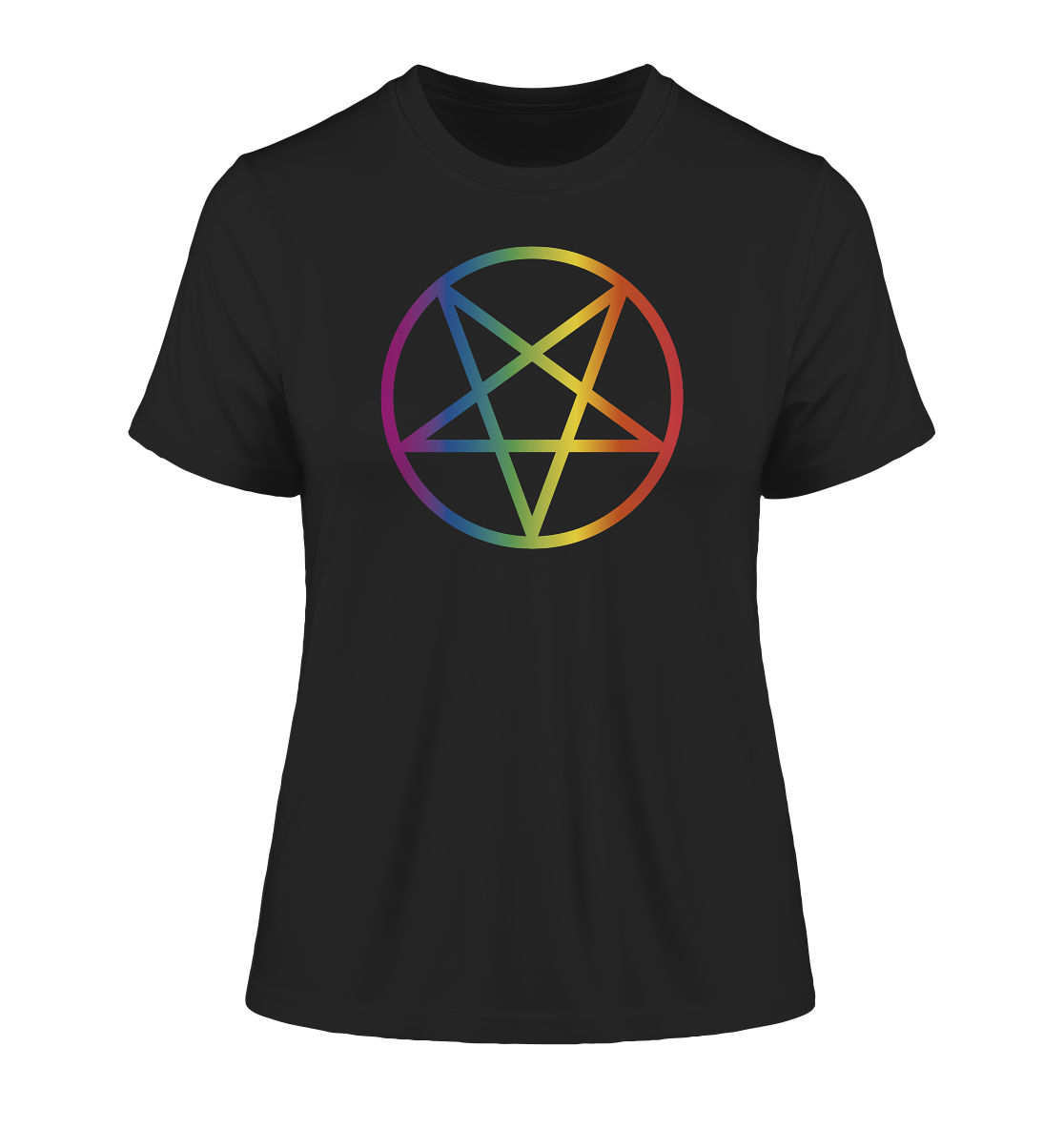 Regenbogen Pentagramm "Frauen" Stanley/Stella Fitted T-Shirt