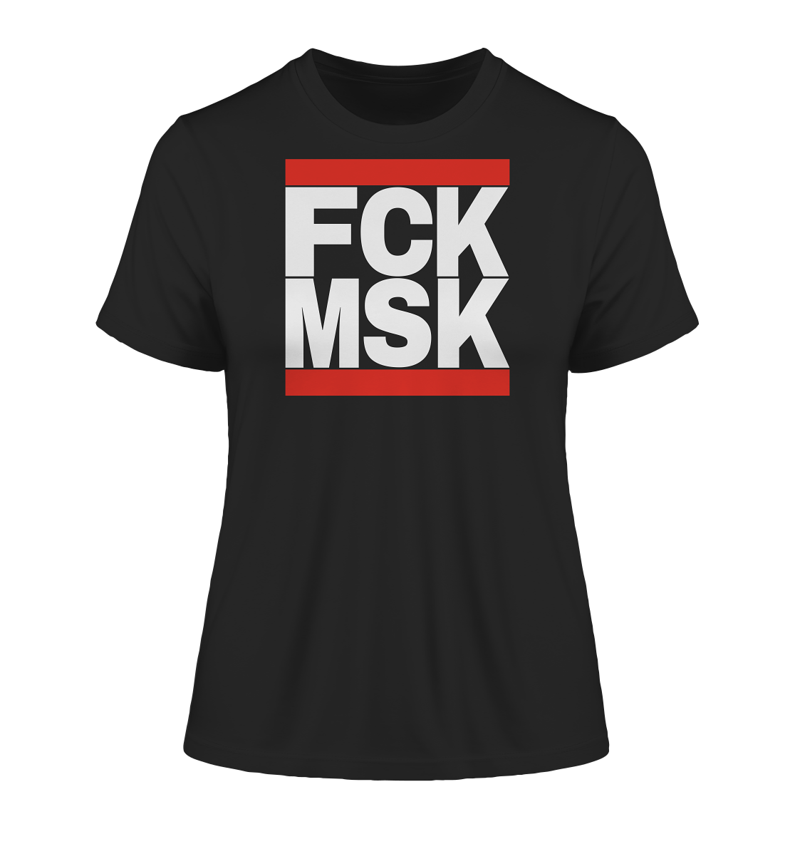 FCK MSK (weiße Schrift) - "Frauen" Stanley/Stella Fitted T-Shirt