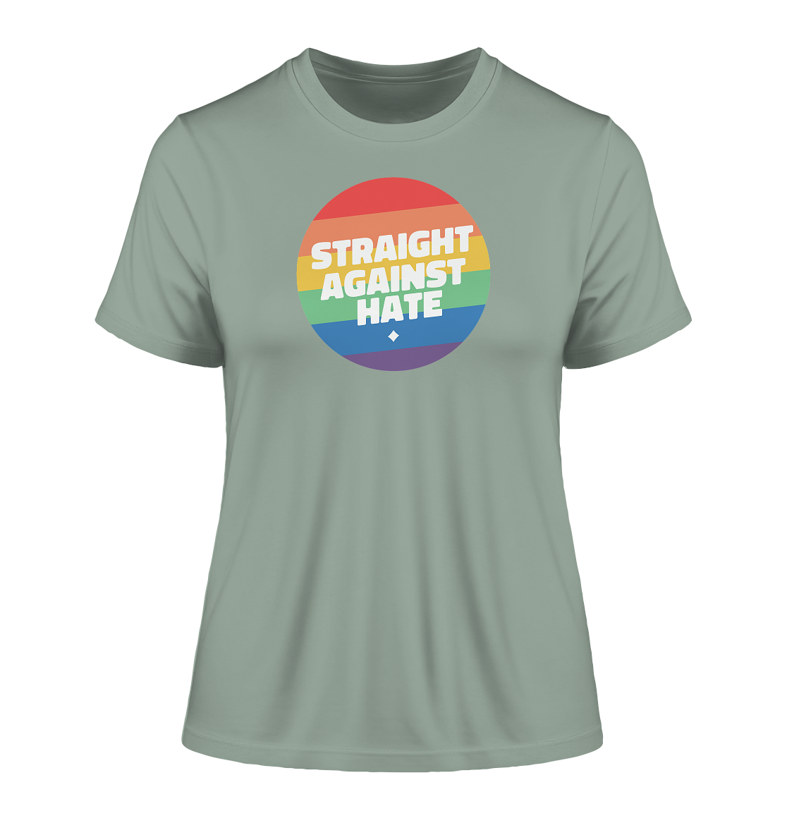 Straight Against Hate Badge "Frauen" Stanley/Stella Fitted T-Shirt