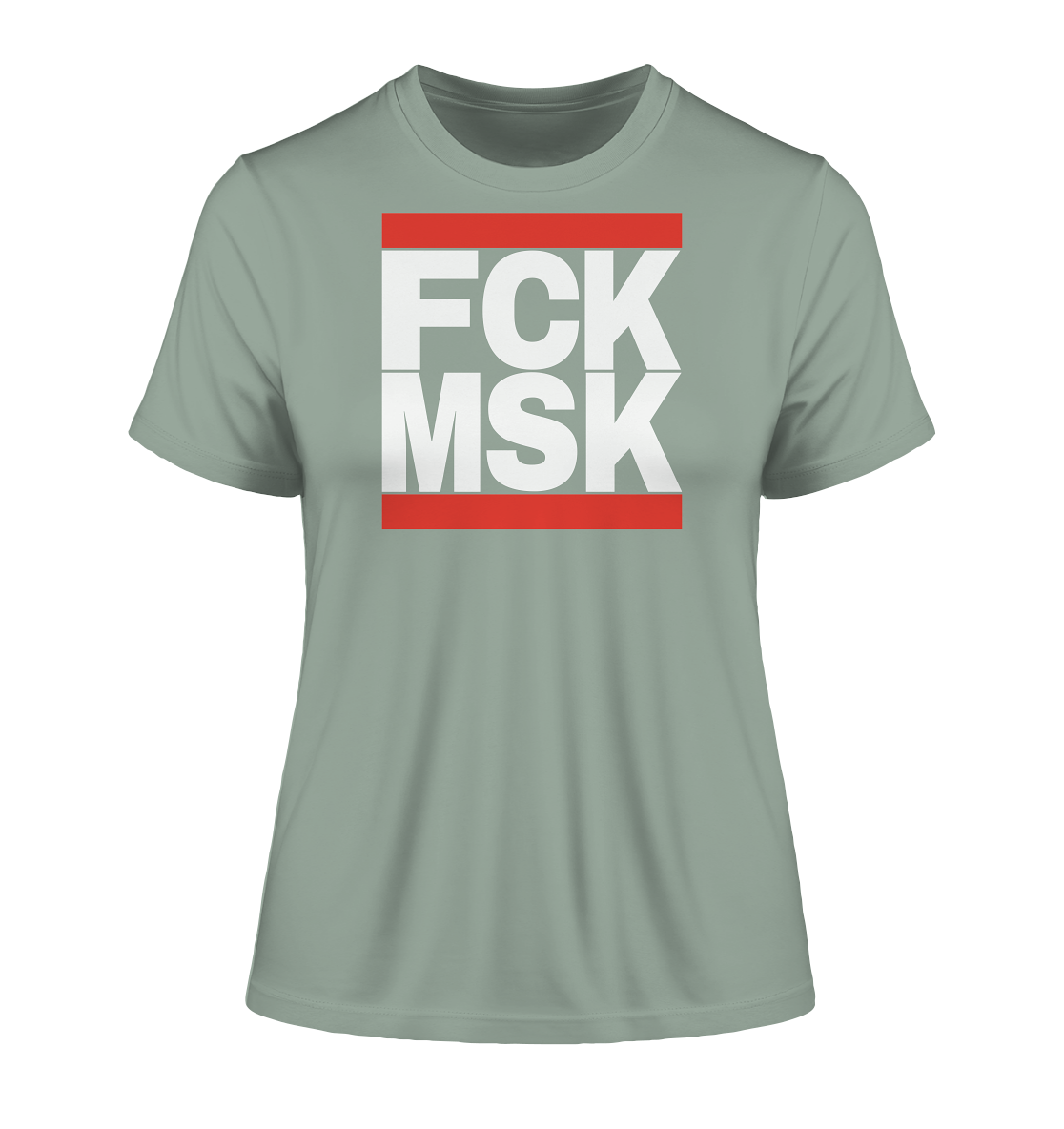 FCK MSK (weiße Schrift) - "Frauen" Stanley/Stella Fitted T-Shirt