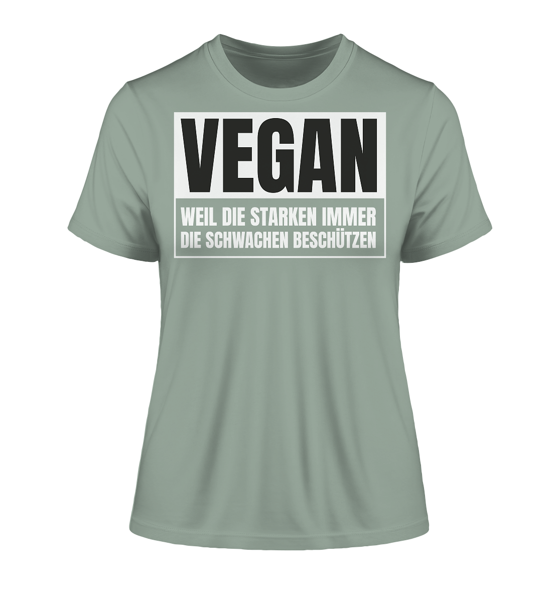 Vegan Weil die Starken die Schwachen beschützen - "Frauen" Stanley/Stella Fitted T-Shirt