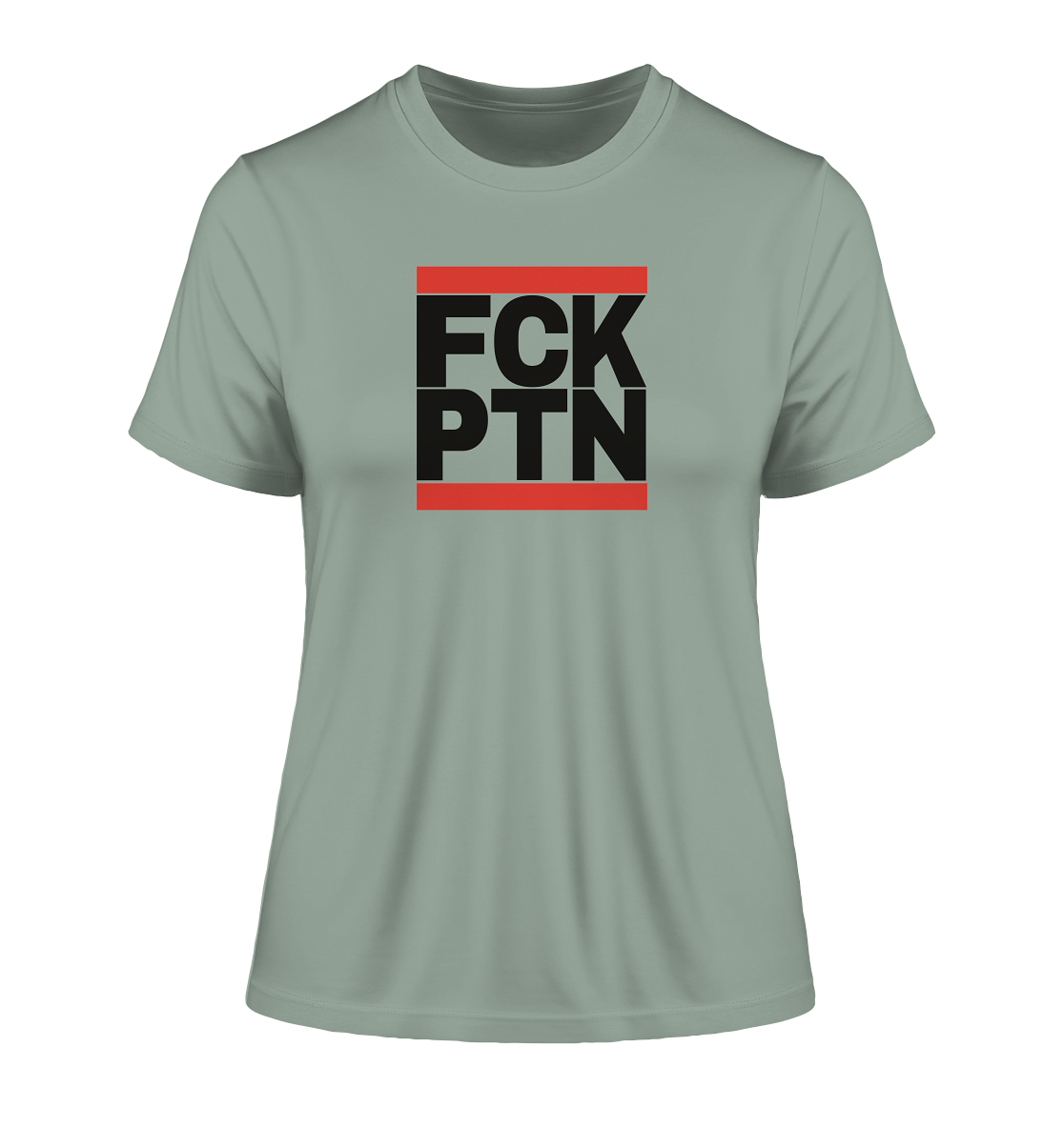 FCK PTN (schwarze Schrift) - Fitted Ladies Organic Shirt