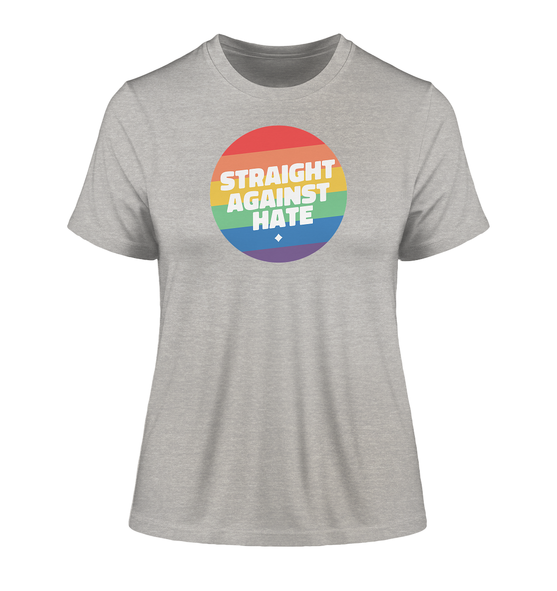 Straight Against Hate Badge "Frauen" Stanley/Stella Fitted T-Shirt