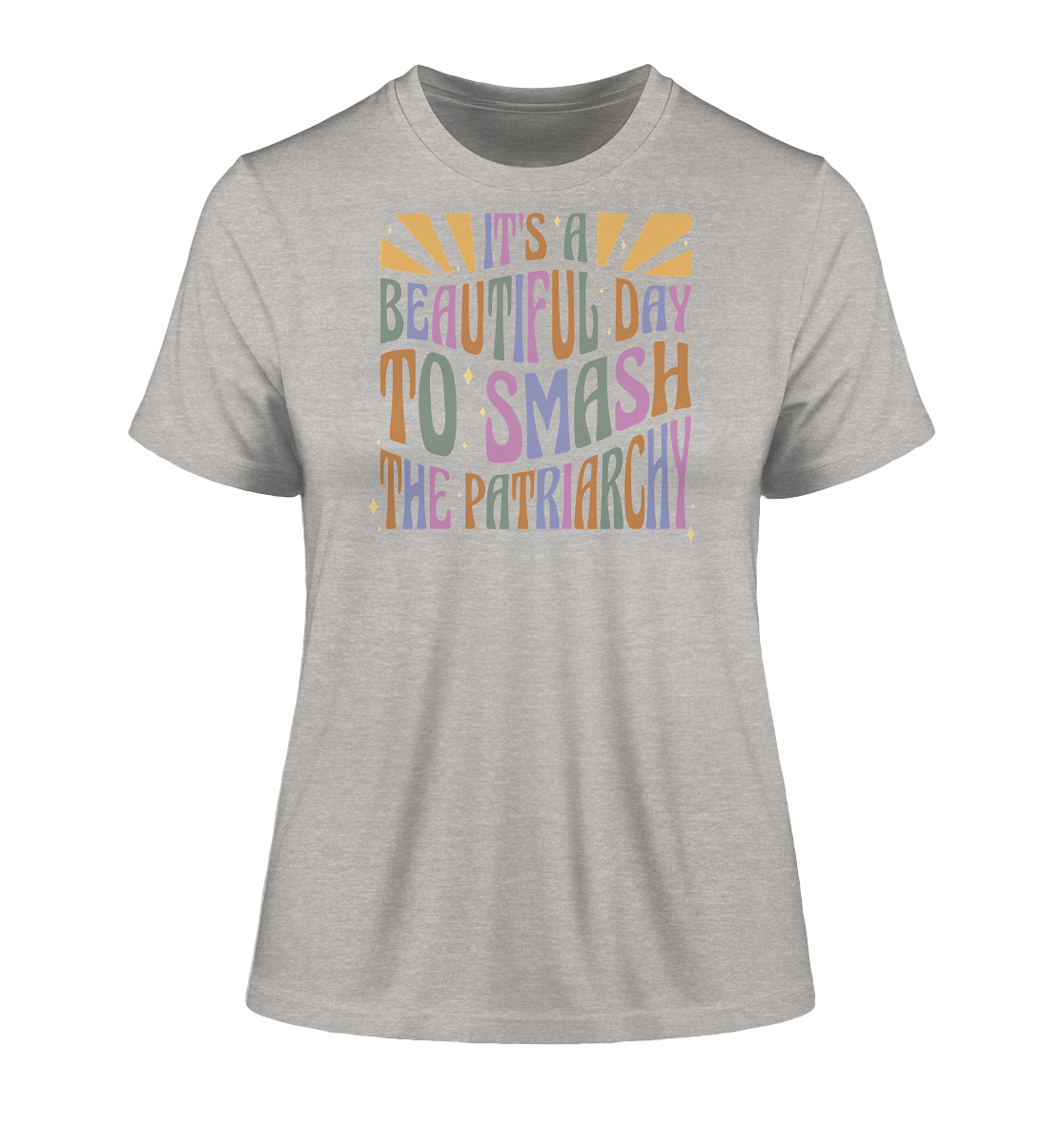 It's a Beautiful Day to Smash the Patriarchy - Fitted Ladies Organic Shirt