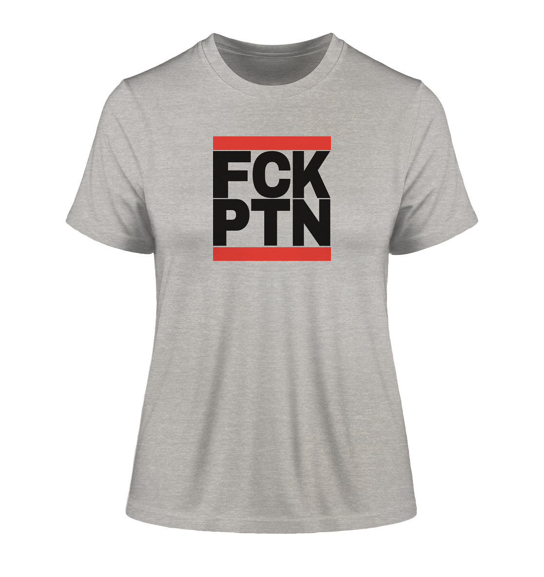 FCK PTN (schwarze Schrift) - Fitted Ladies Organic Shirt