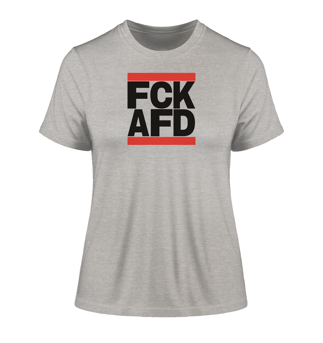 FCK AFD (schwarze Schrift) - "Frauen" Stanley/Stella Fitted T-Shirt