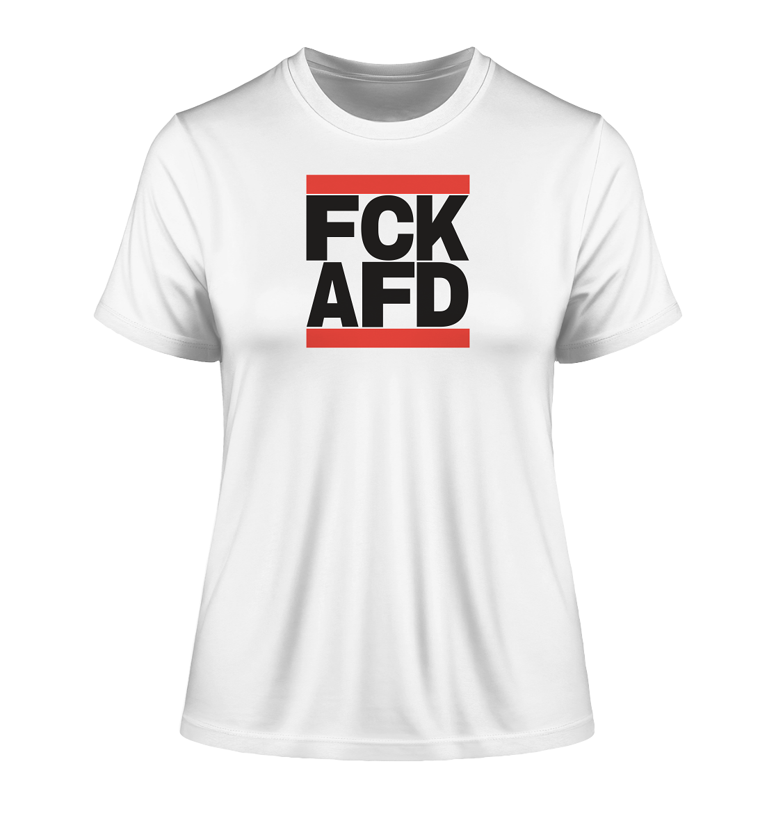 FCK AFD (schwarze Schrift) - "Frauen" Stanley/Stella Fitted T-Shirt