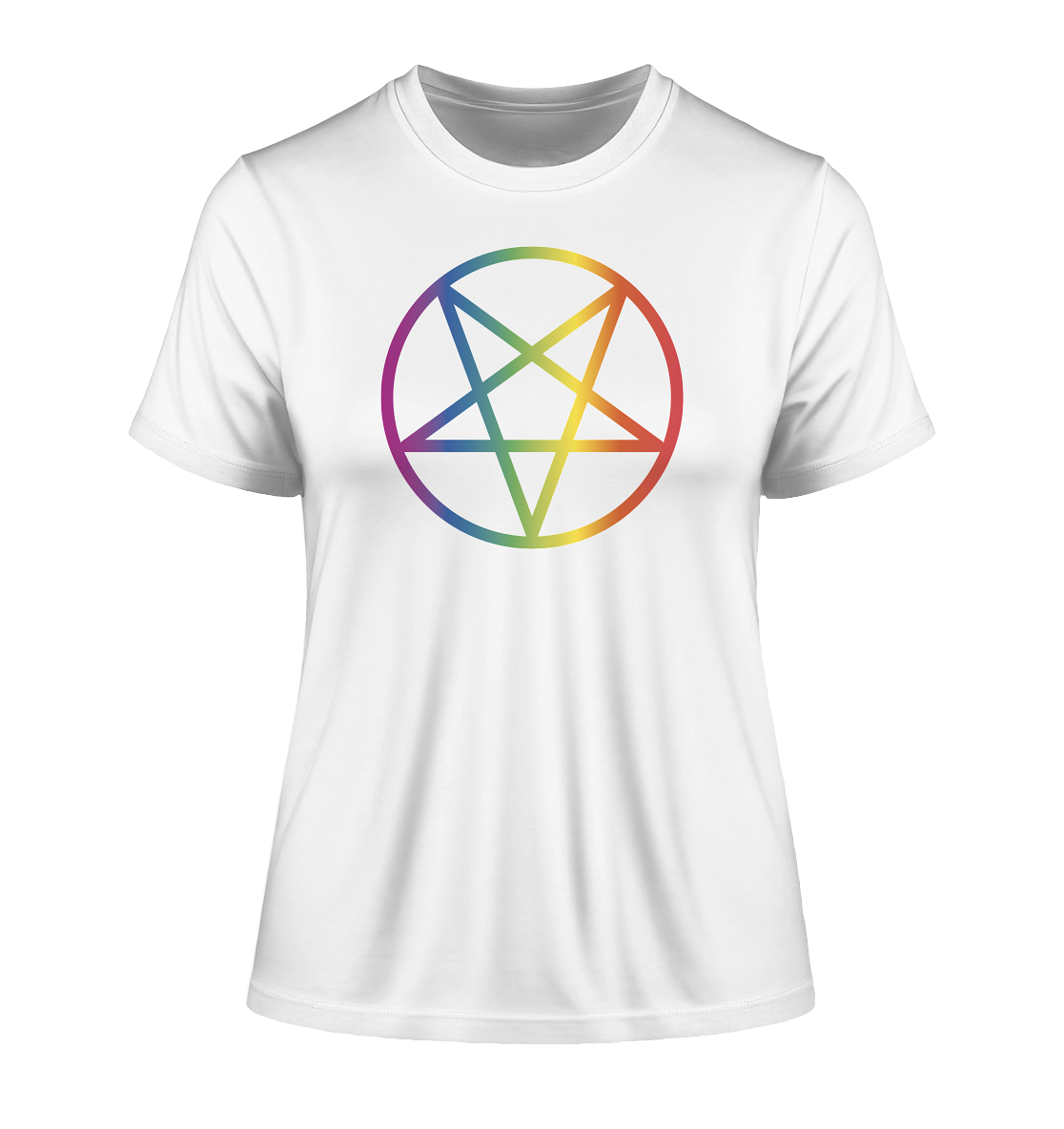 Regenbogen Pentagramm "Frauen" Stanley/Stella Fitted T-Shirt