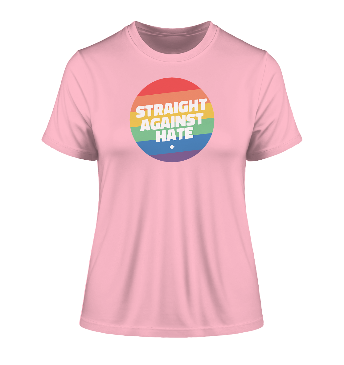 Straight Against Hate Badge "Frauen" Stanley/Stella Fitted T-Shirt