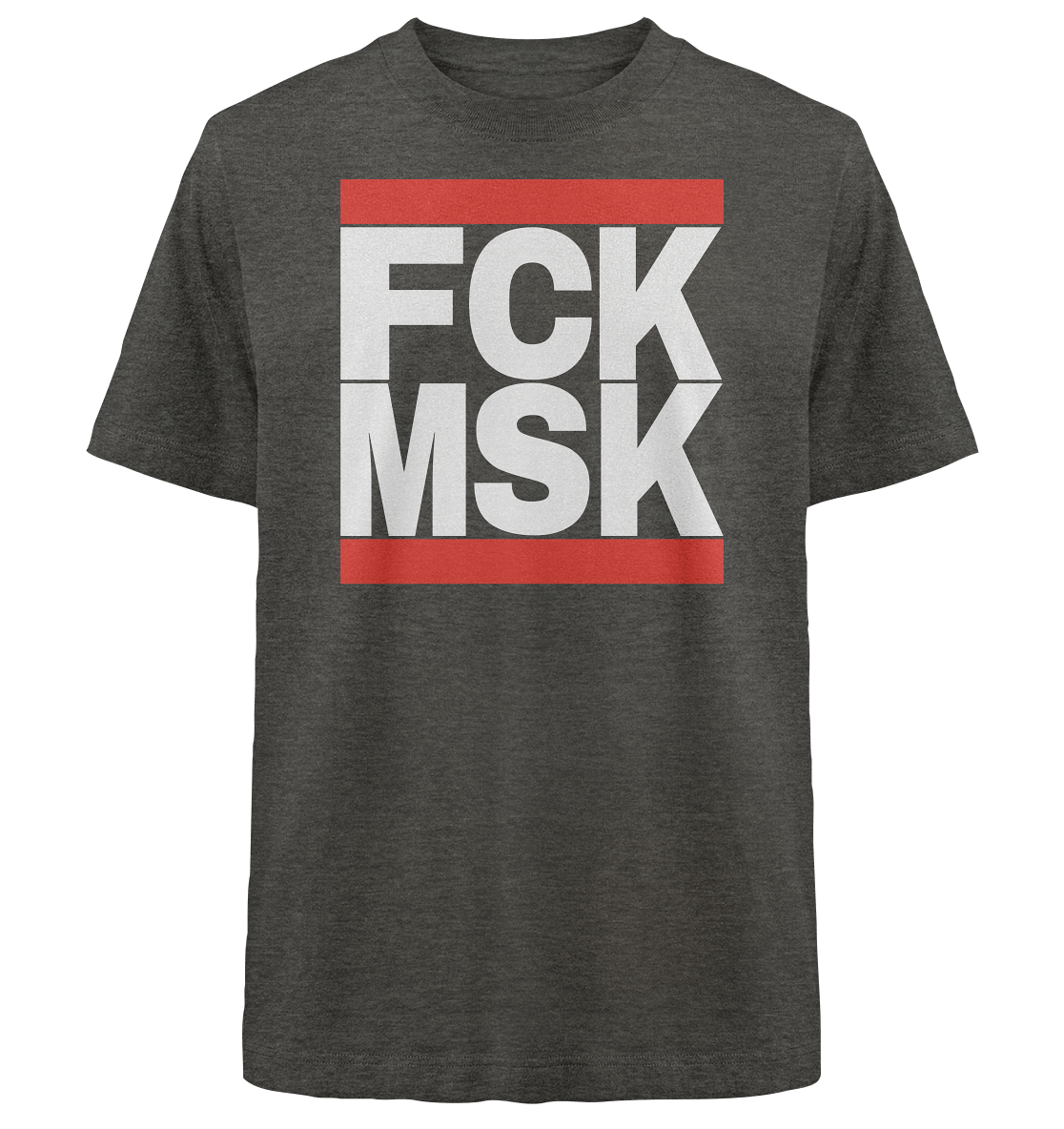 FCK MSK (weiße Schrift) - Heavy Oversized Shirt