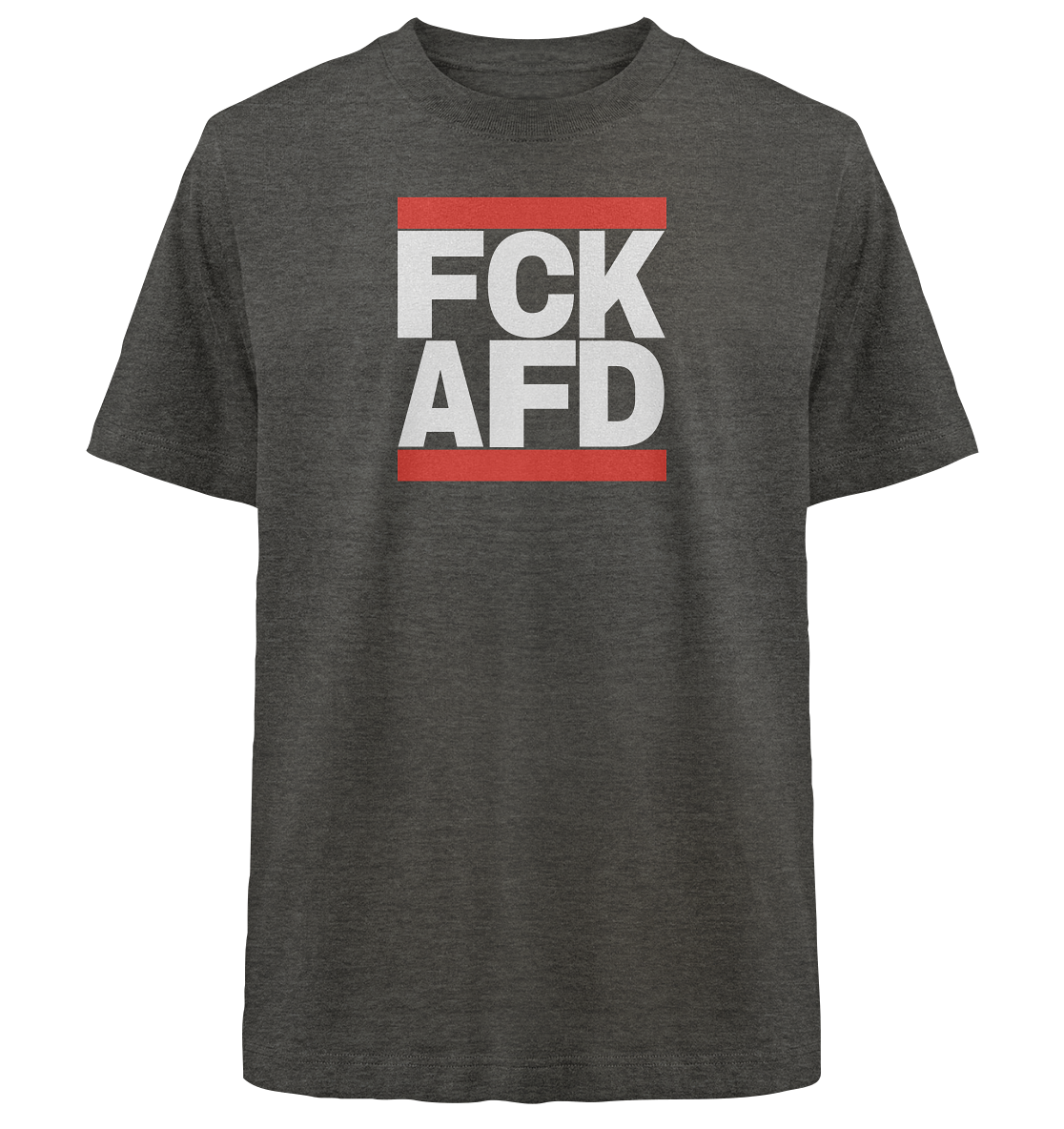 FCK AFD (weiße Schrift) - Heavy Oversized Shirt