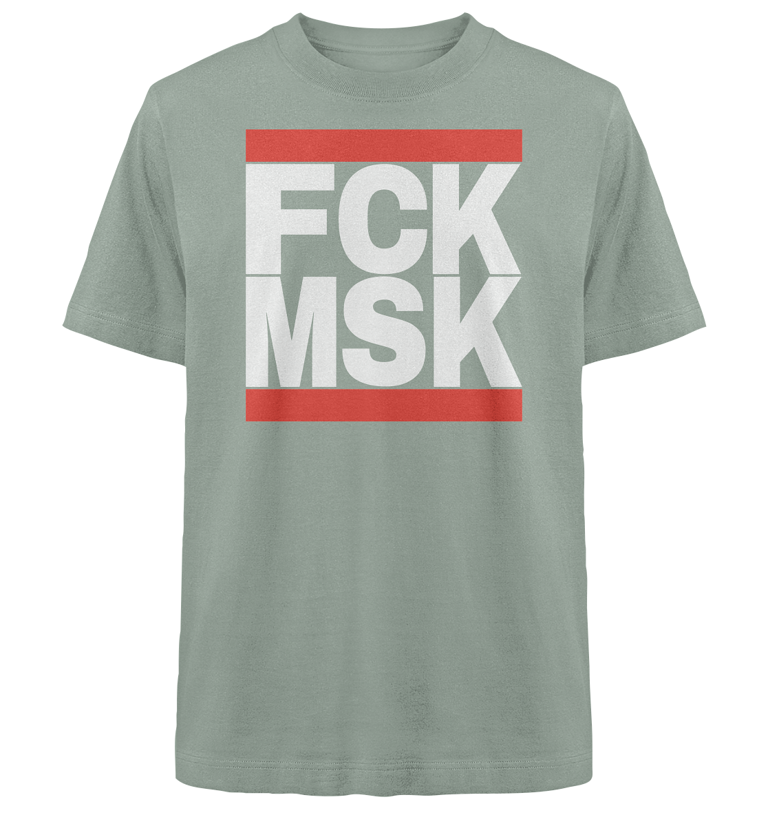 FCK MSK (weiße Schrift) - Heavy Oversized Shirt