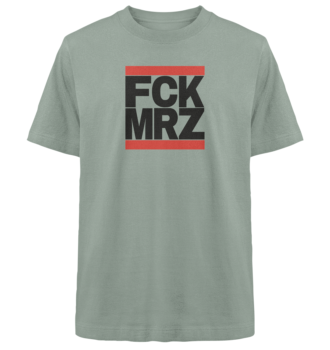 FCK MRZ (schwarze Schrift) - Heavy Oversized Organic Shirt