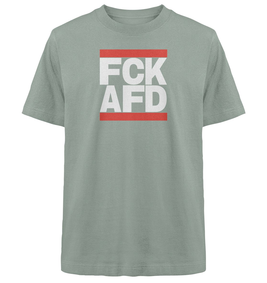 FCK AFD (weiße Schrift) - Heavy Oversized Shirt