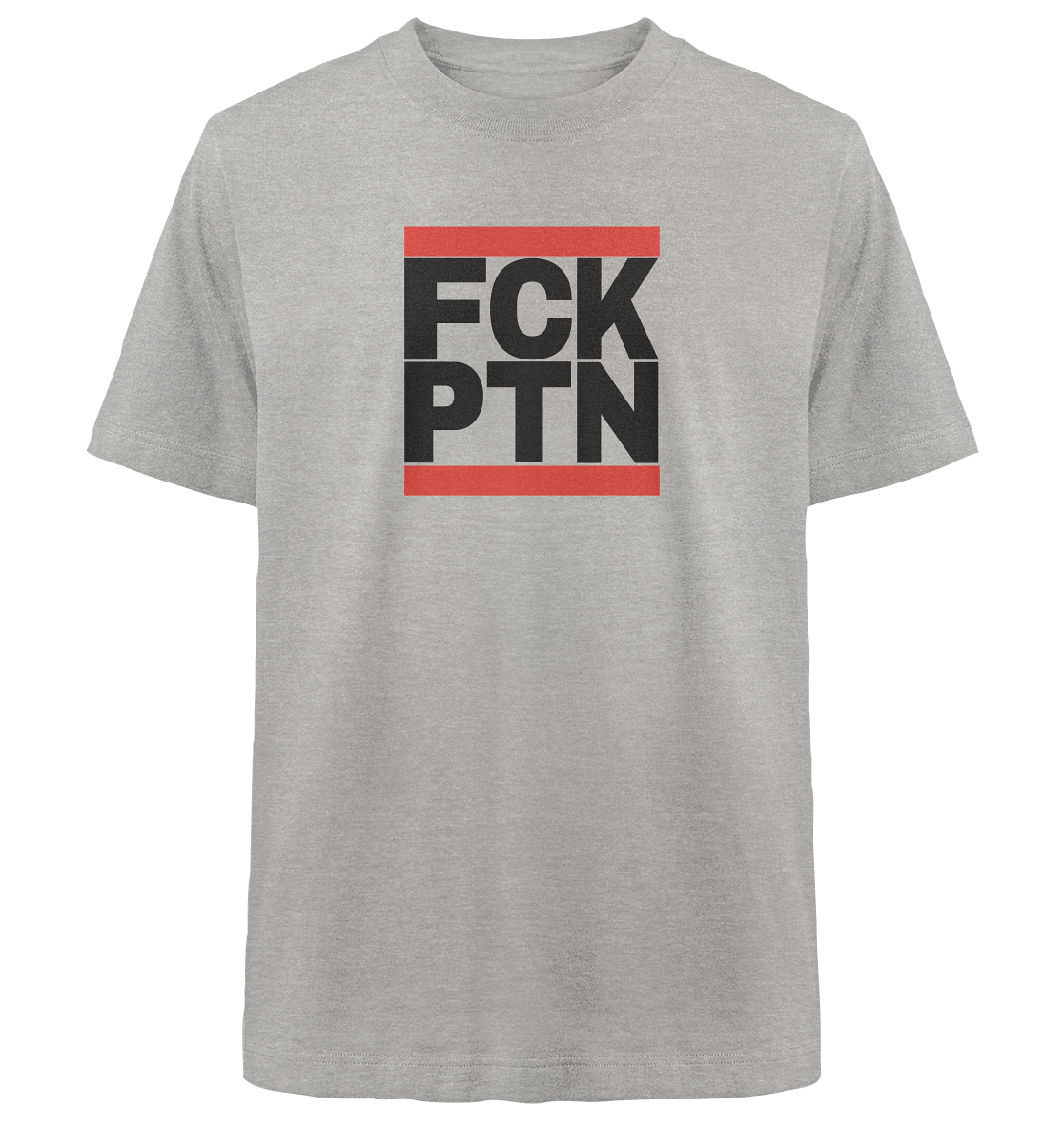 FCK PTN (schwarze Schrift) - Heavy Oversized Organic Shirt