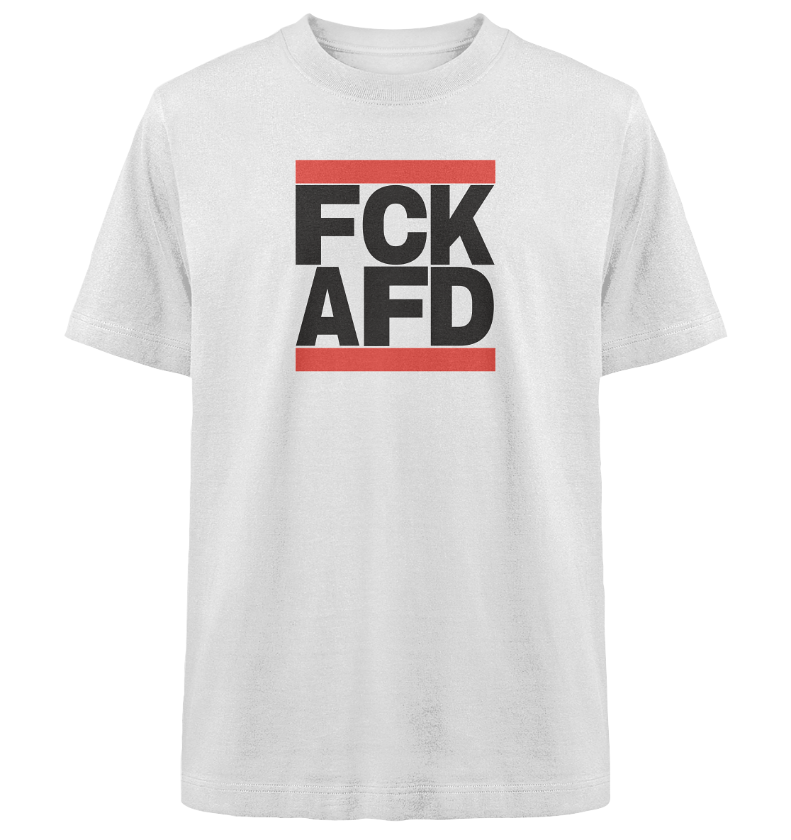 FCK AFD (schwarze Schrift) - Heavy Oversized Shirt