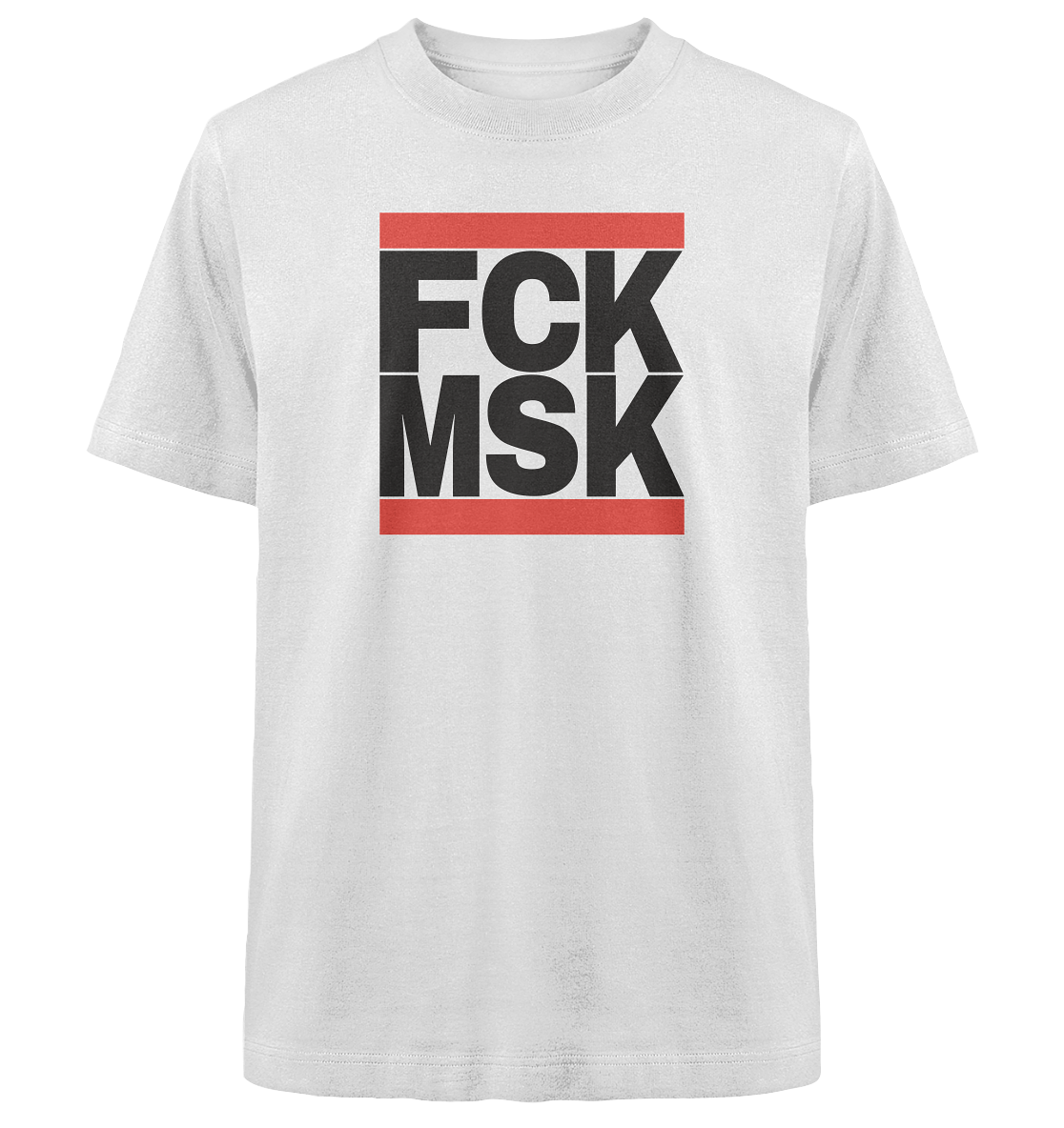 FCK MSK (schwarze Schrift) - Heavy Oversized Shirt