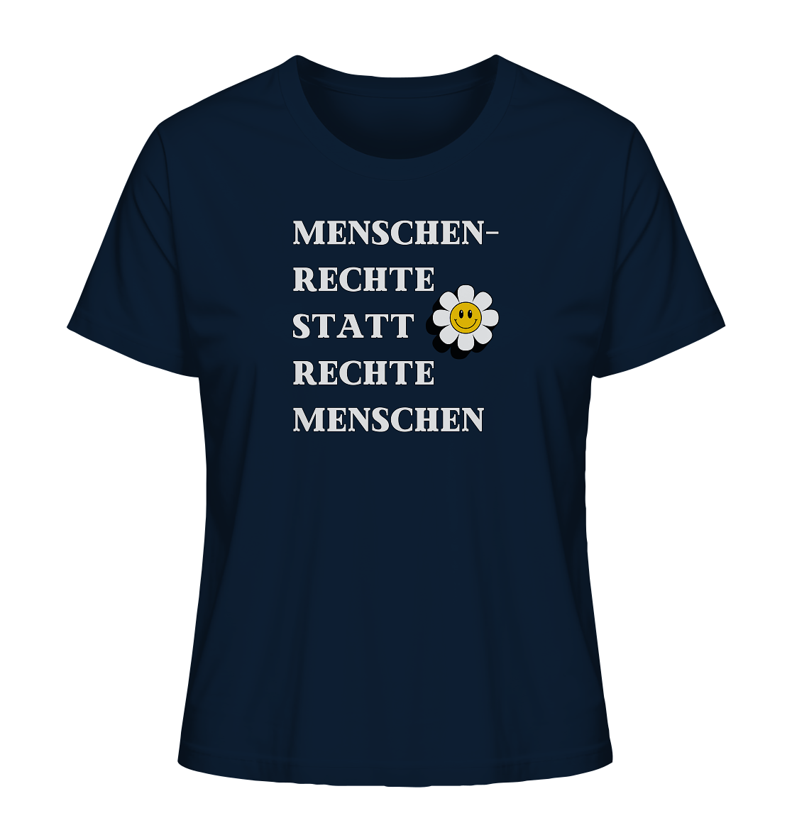 Menschenrechte statt rechte Menschen - Ladies Organic Shirt