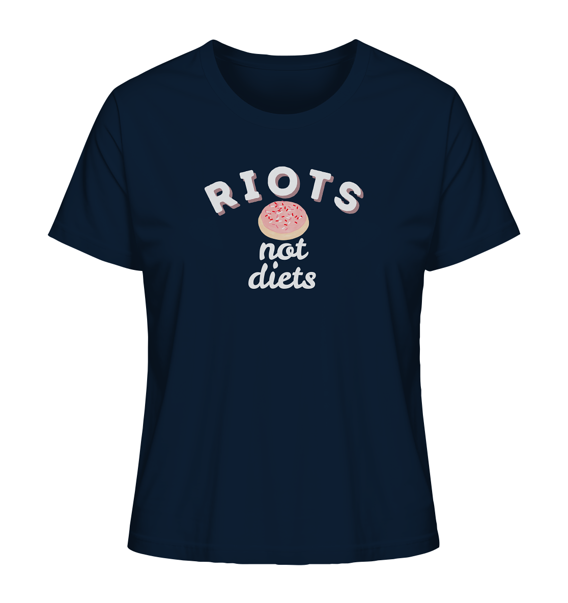 Riots not Diets - Ladies Organic Shirt