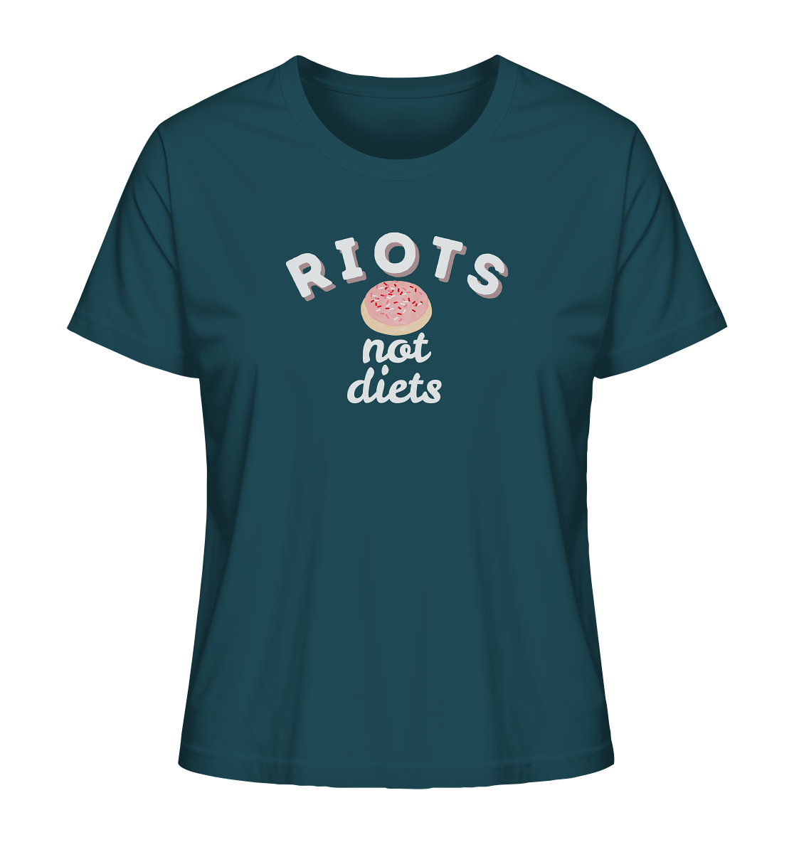 Riots not Diets - Ladies Organic Shirt