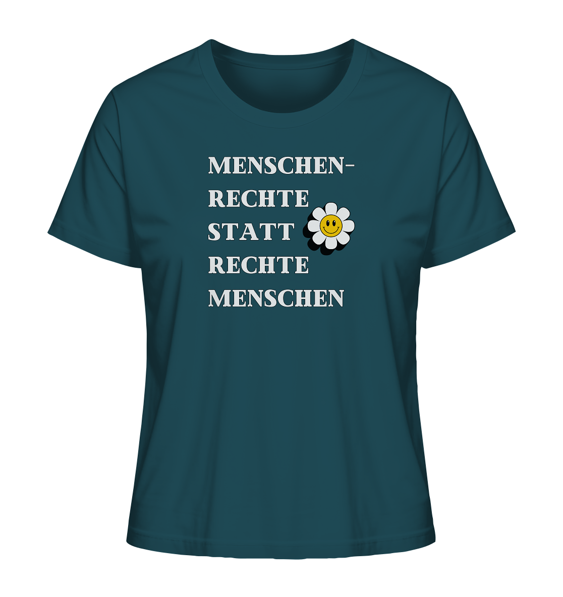 Menschenrechte statt rechte Menschen - Ladies Organic Shirt