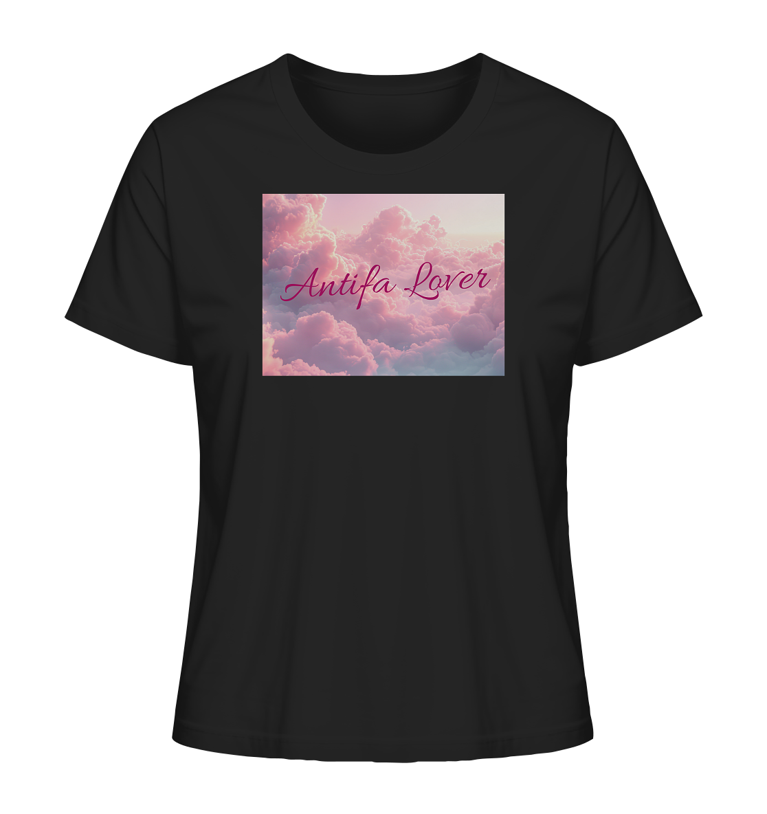 Antifa Lover Backprint - Ladies Organic Shirt