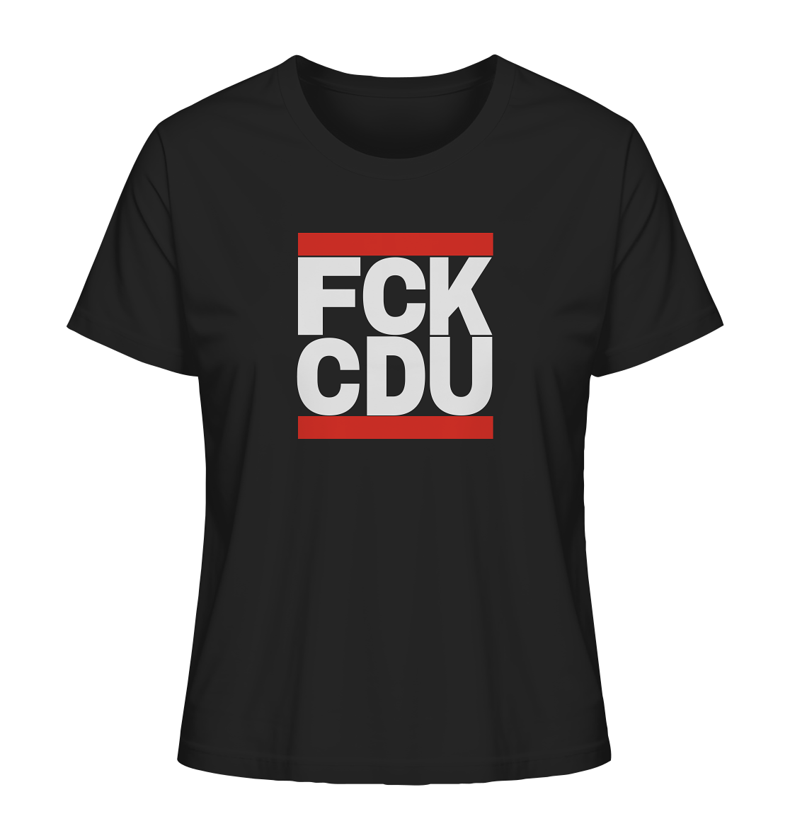 FCK CDU (weiße Schrift) - Ladies Organic Shirt