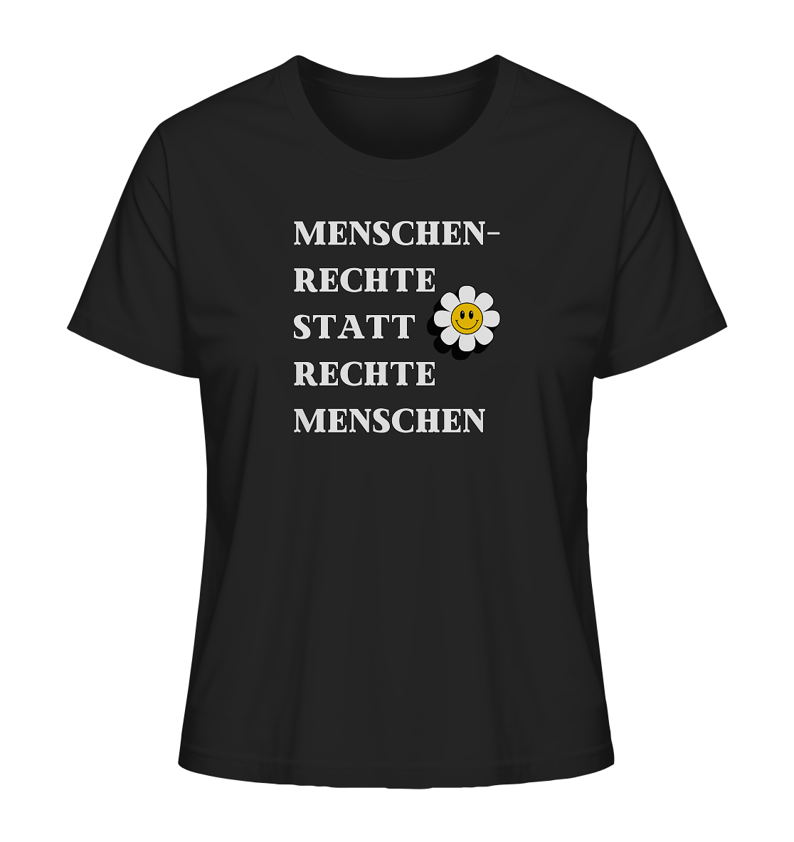 Menschenrechte statt rechte Menschen - Ladies Organic Shirt