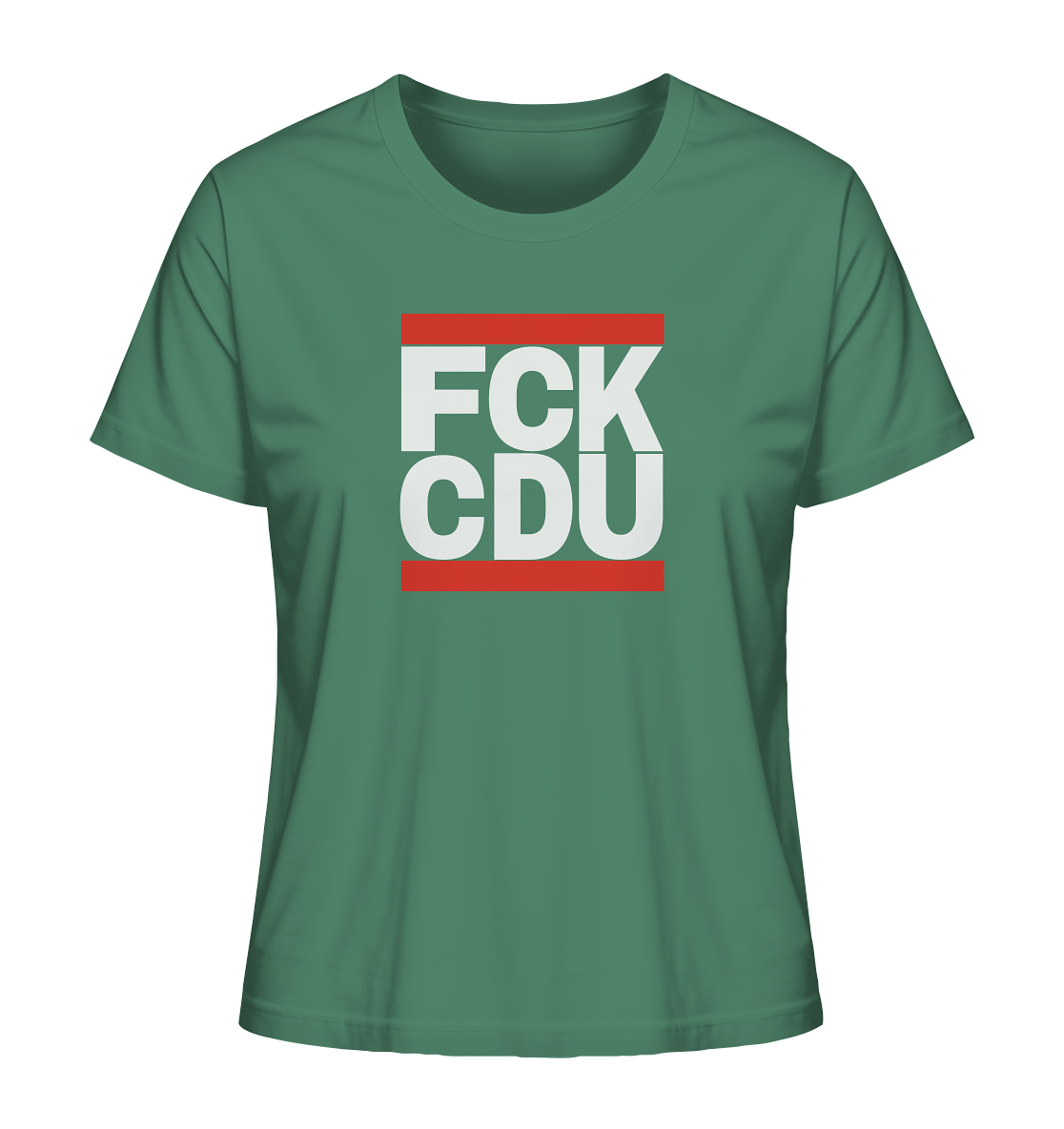 FCK CDU (weiße Schrift) - Ladies Organic Shirt