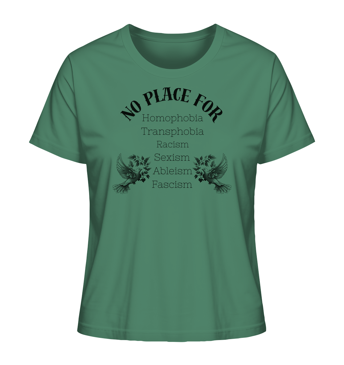 No Place For (schwarze Schrift) - "Frauen" Stanley/Stella T-Shirt