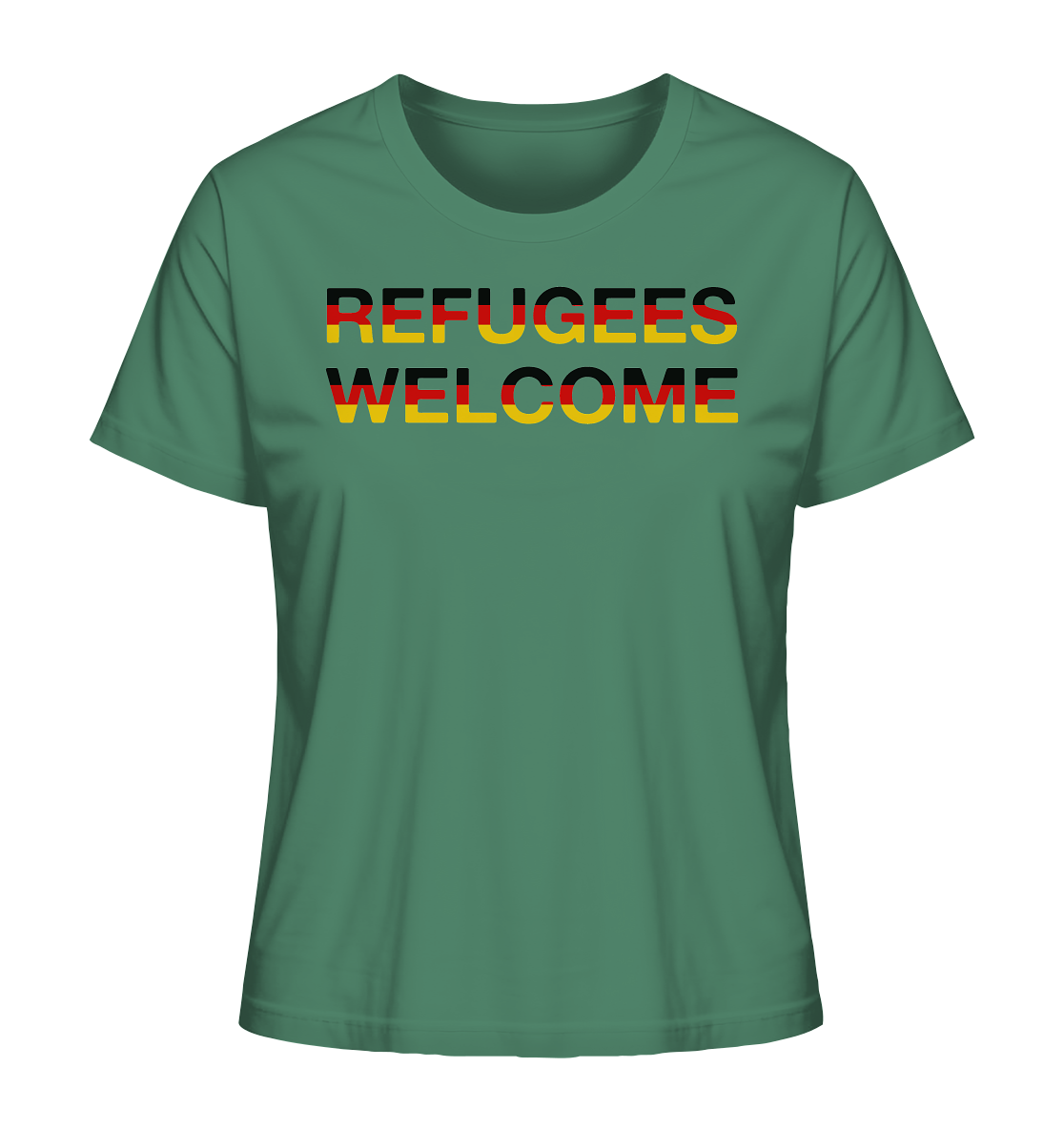 Refugees Welcome in Deutschlandfarben "Frauen" Stanley/Stella T-Shirt