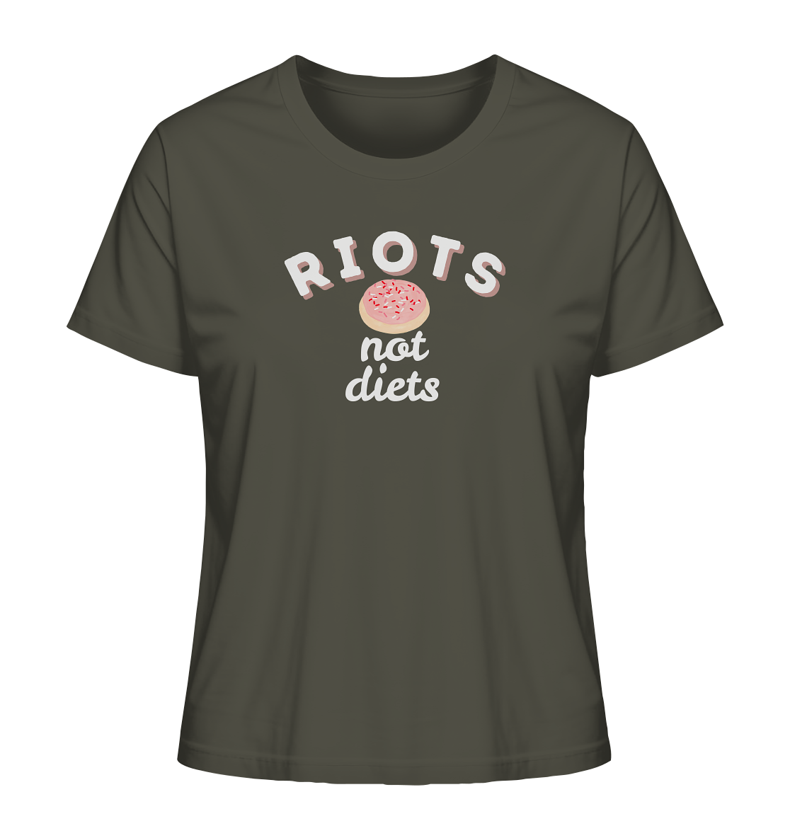 Riots not Diets - Ladies Organic Shirt