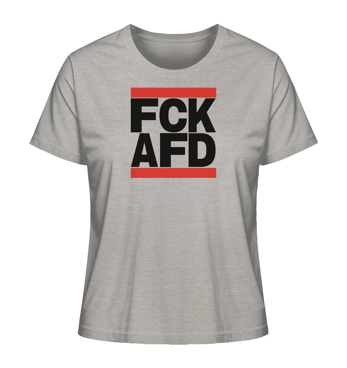 FCK AFD (schwarze Schrift) - "Frauen" Stanley/Stella T-Shirt