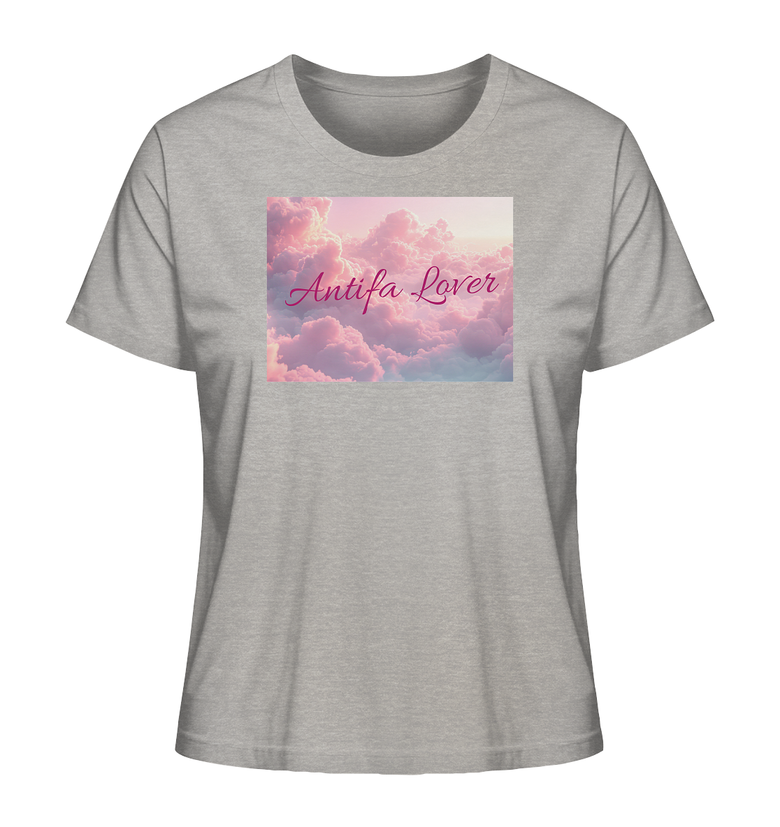 Antifa Lover Backprint - Ladies Organic Shirt