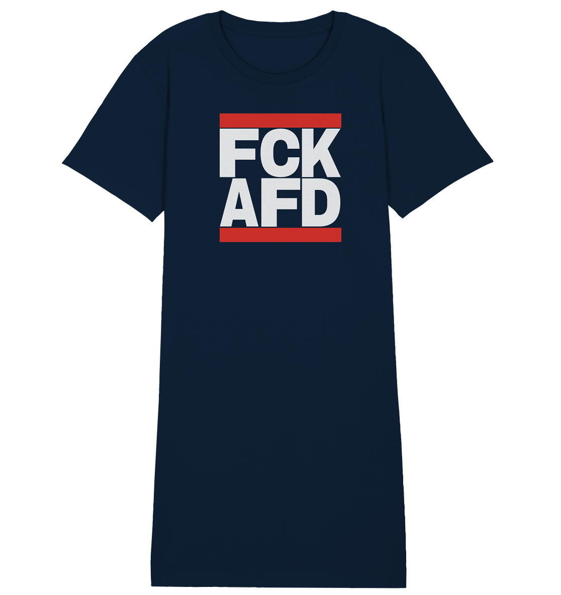 FCK AFD (weiße Schrift) - "Frauen" Shirt Dress