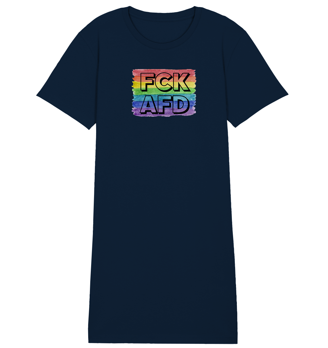 FCK AFD "Rainbow Resistance Edition" - Ladies Organic Shirt Dress