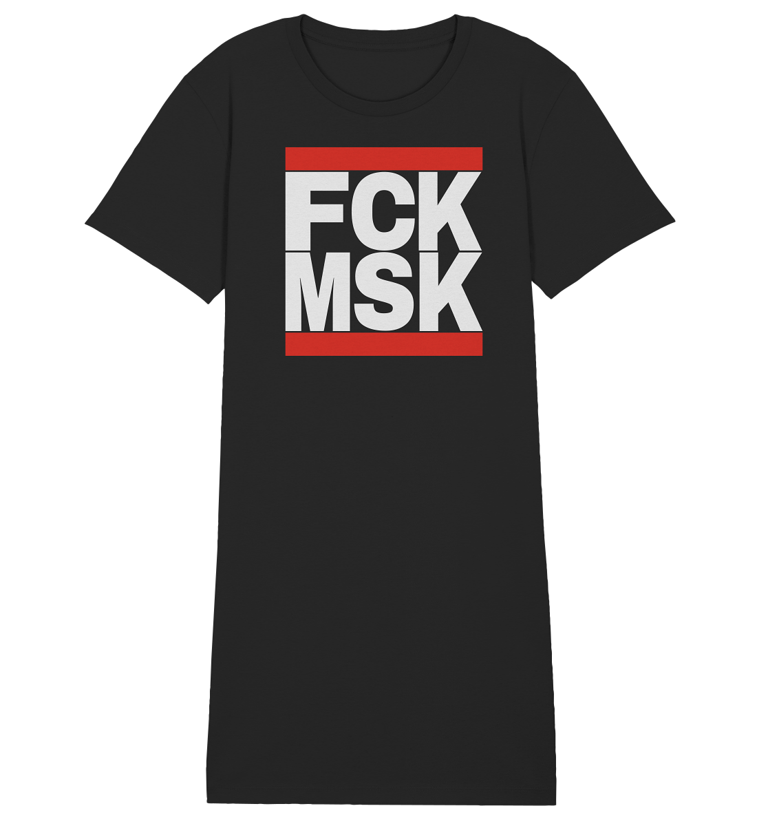 FCK MSK (weiße Schrift) - "Frauen" Shirt Dress