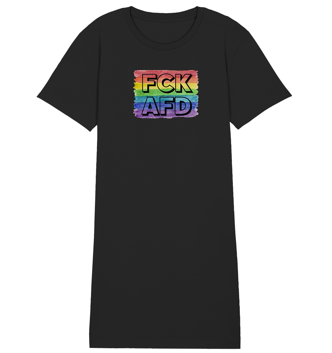 FCK AFD "Rainbow Resistance Edition" - Ladies Organic Shirt Dress