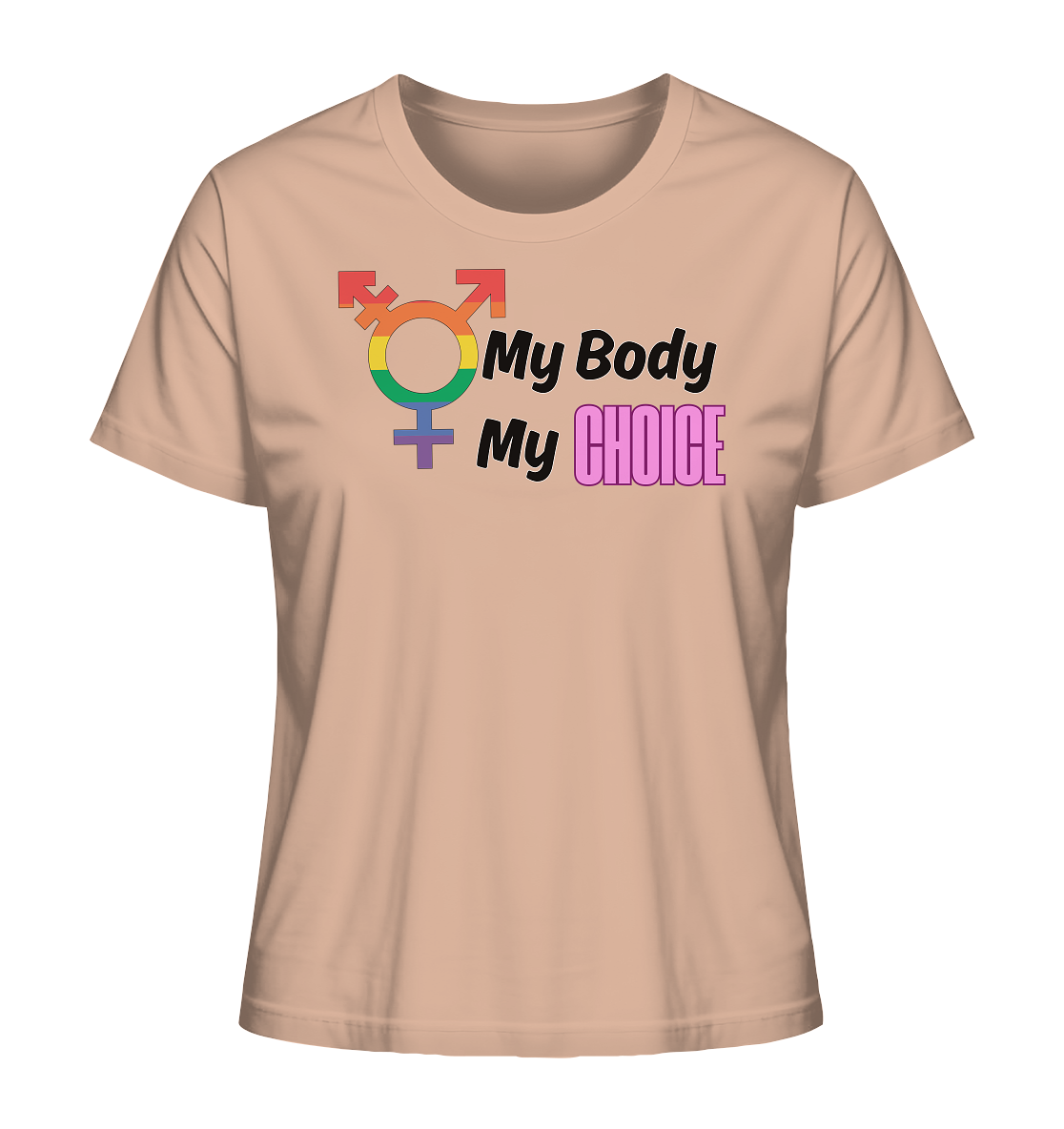 My Body My Choice "Rainbow Resistance Edition" - Ladies Organic Shirt