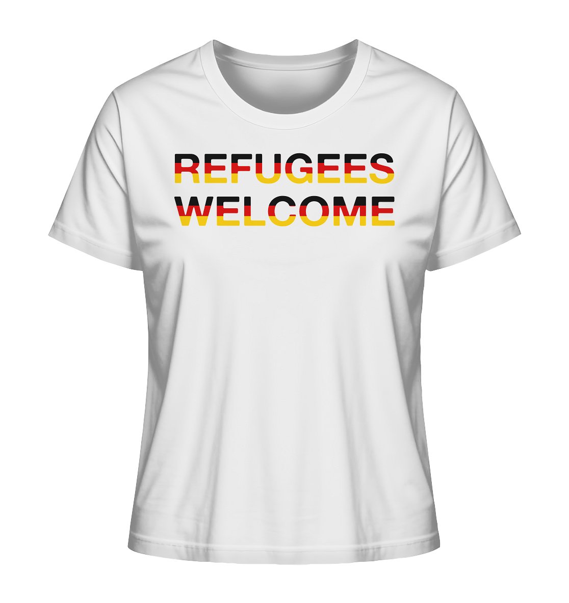 Refugees Welcome in Deutschlandfarben "Frauen" Stanley/Stella T-Shirt