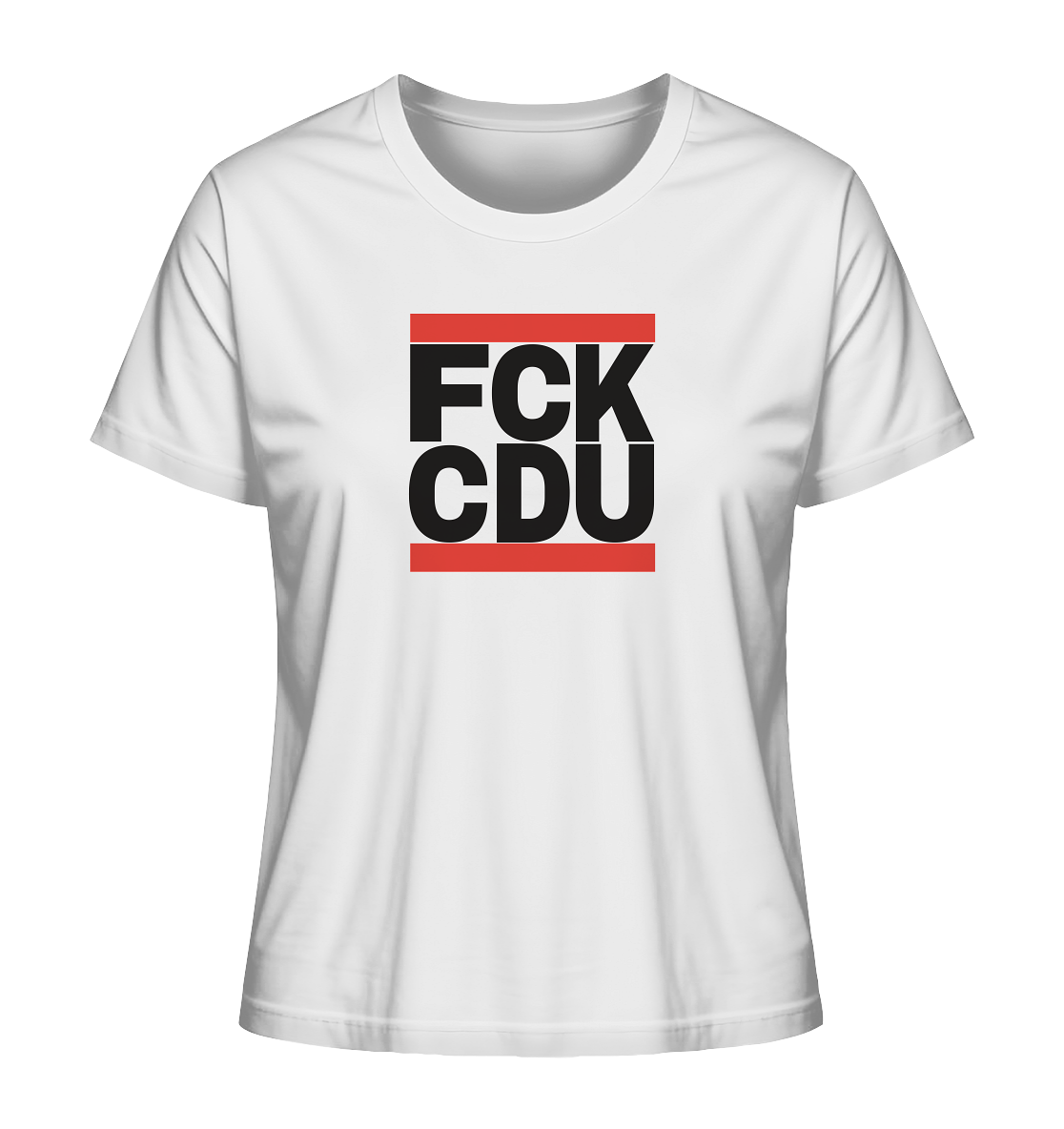 FCK CDU (schwarze Schrift) - Ladies Organic Shirt